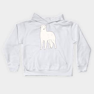 borzoi dog drawing Kids Hoodie